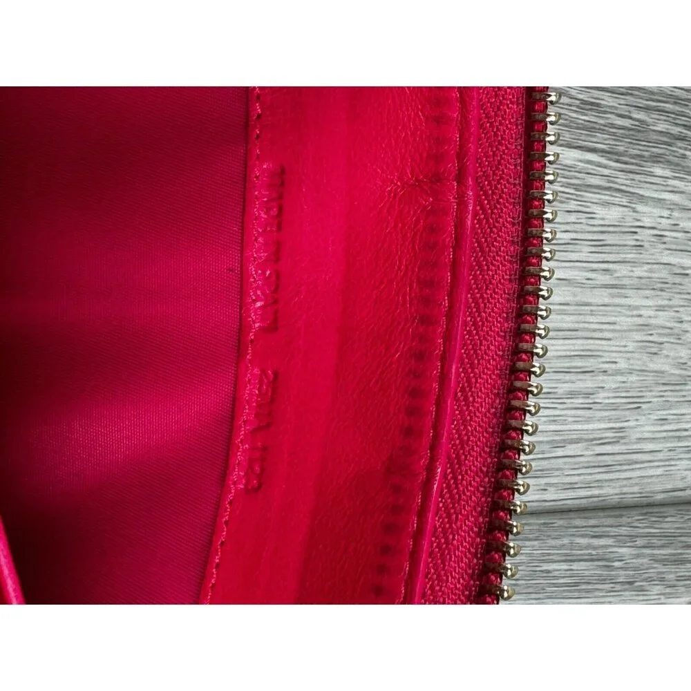 Lady Dior Passion Pink Patent Cannage Calfskin Continental Zip Around Wallet